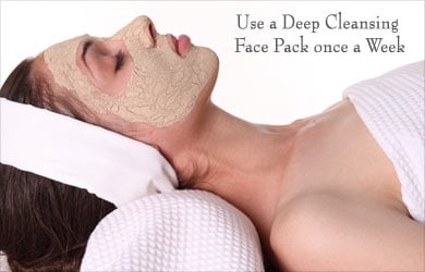 Use Face Pack Once a Week Use Face Pack Once a Week
