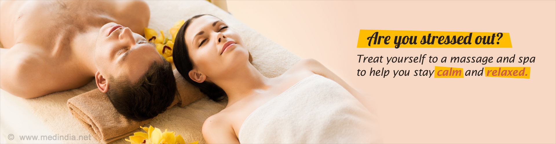 Are you stressed out? Treat yourself to a massage and spa to help you stay calm and relaxed.