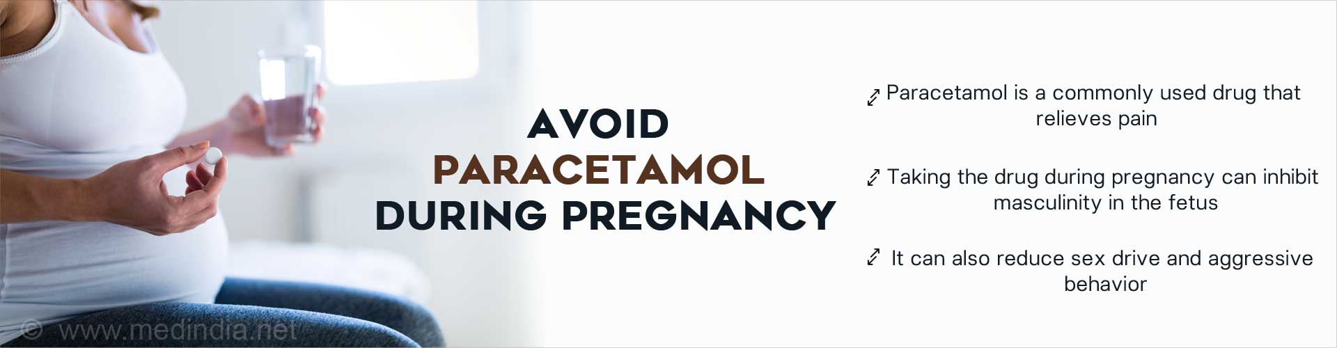 Avoid paracetamol during pregnancy
- Paracetamol is a commonly used drug that relieves pain
- Taking the drug during pregnancy can inhibit masculinity in the fetus
- It can also reduce sex drive and aggressive behavior