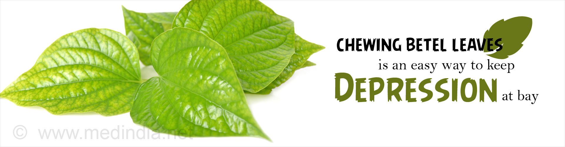 Chewing betel leaves is an easy way to keep depression at bay