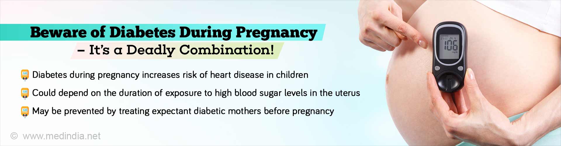 Beware of diabetes during pregnancy 
