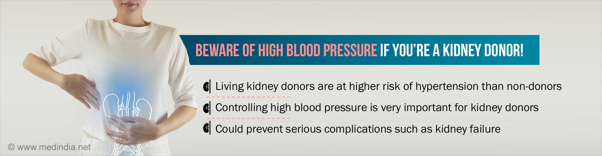 Living Kidney Donors at Higher Risk of Developing Hypertension
