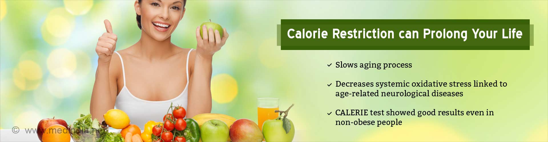 
calorie restriction can prolong your life
- slows aging process
- decreases systemic oxidative stress linked to age-related neurolocgical diseases
- CALERIE test showed good results even in non-obese people