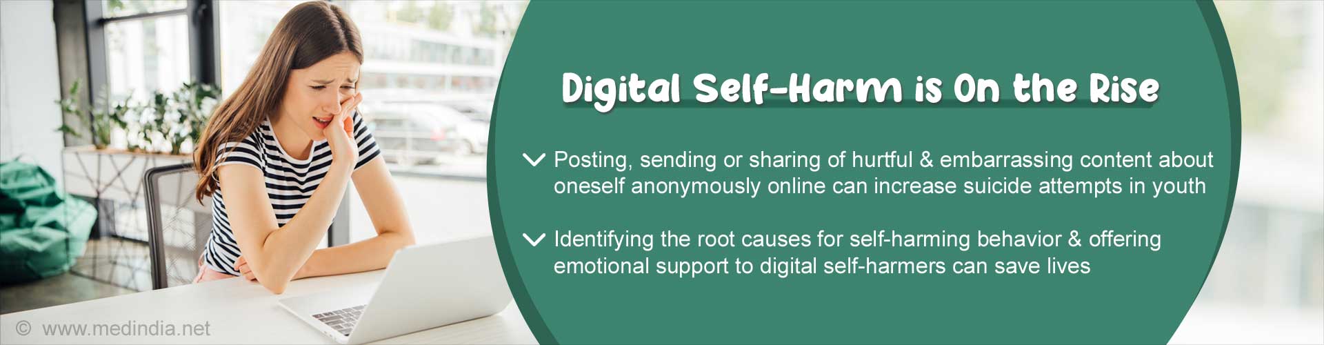 Digital Self-Harm More Likely to Increase Suicide Attempts in Youth