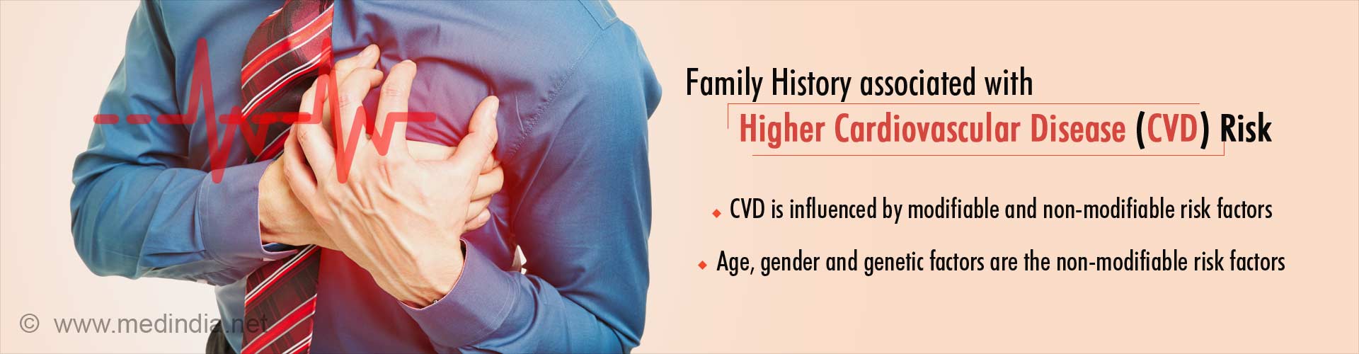 family history associated with higher cardiovascular disease (cvd) risk
- cvd is influenced by modifiable and non-modifiable risk factors
- age, gender and genetic factors are the non-modified risk factors