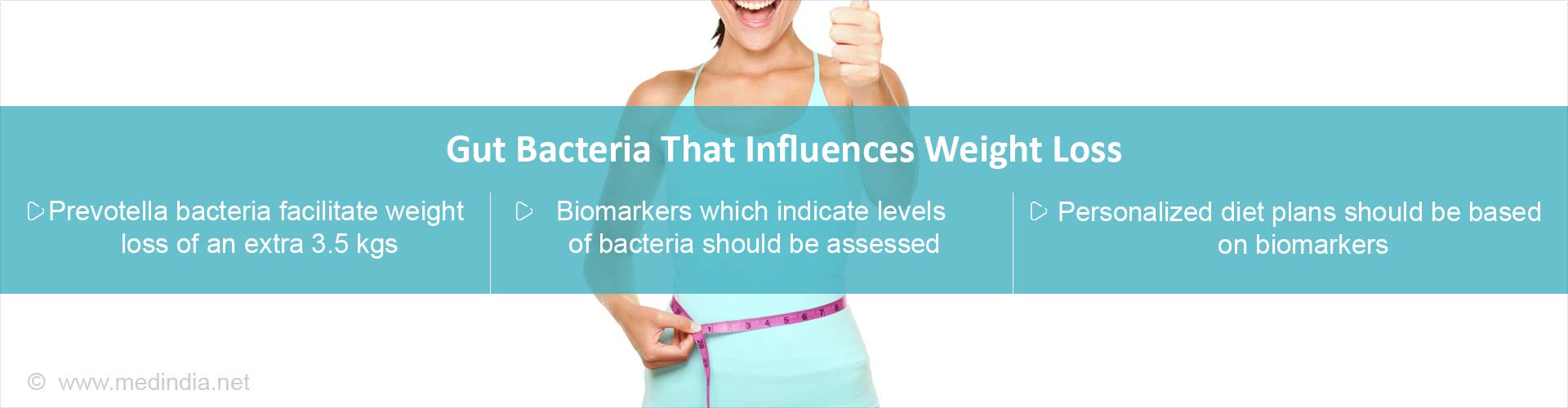 Gut bacteria that influences weight loss
- Prevotella bacteria facilitate weight loss of an extra 3.5 kgs
- Biomarkers which indicate levels of bacteria should be assessed
- Personalized diet plans should be based on biomarkers