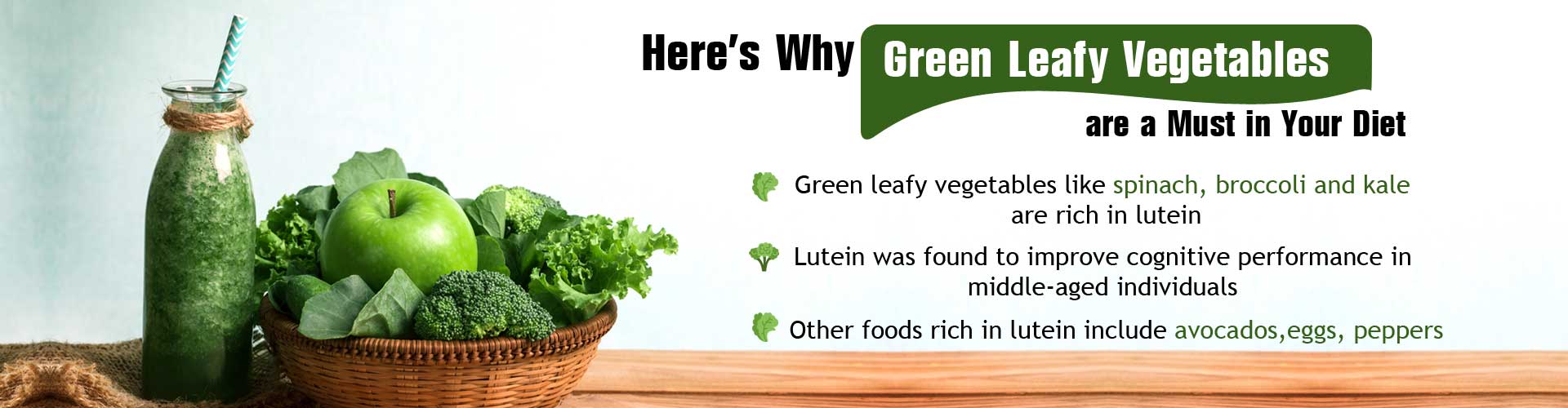 Here''s why green leafy vegetables are a must in your diet
- Green leafy vegetables like spinach, broccoli and kale are rich in lutein
- Lutein was found to improve cognitive performance in middle-aged individuals
- Other foods rich in lutein include avocados, eggs, peppers