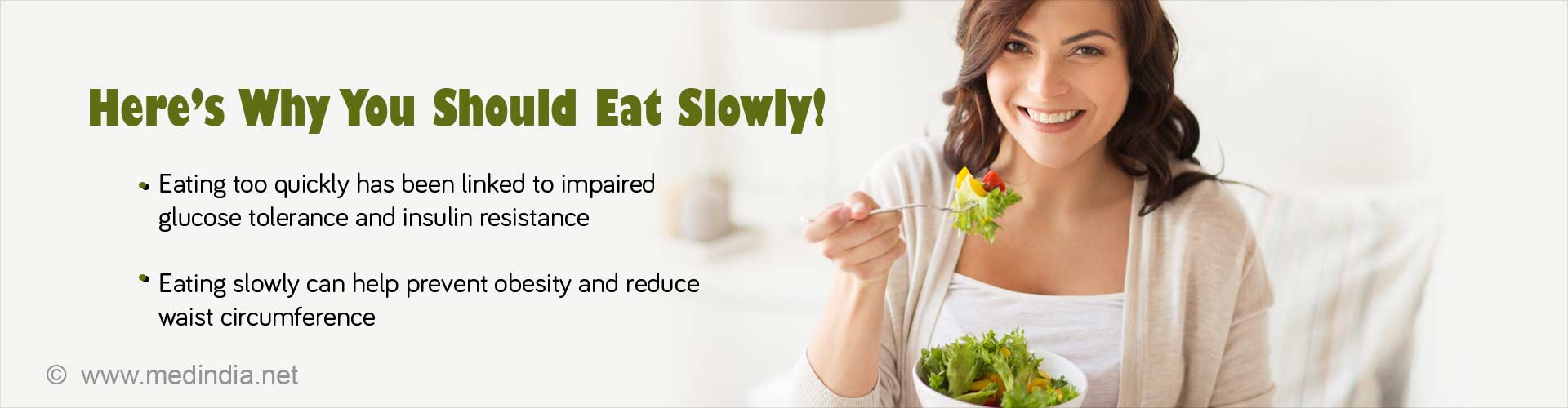 Here''s why  you should eat slowly!
- eating too quickly has been linked to impaired glucose tolerance and insulin resistance
- eating slowly can help prevent obesity and reduce waist circumference