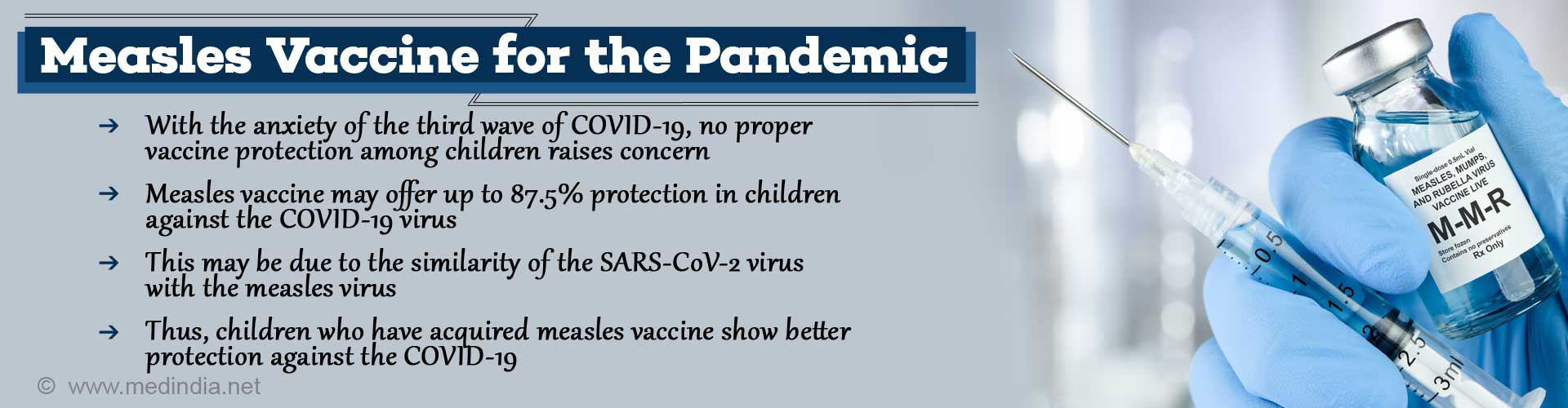 Measles Vaccine Offers Protection Against The COVID-19 Pandemic