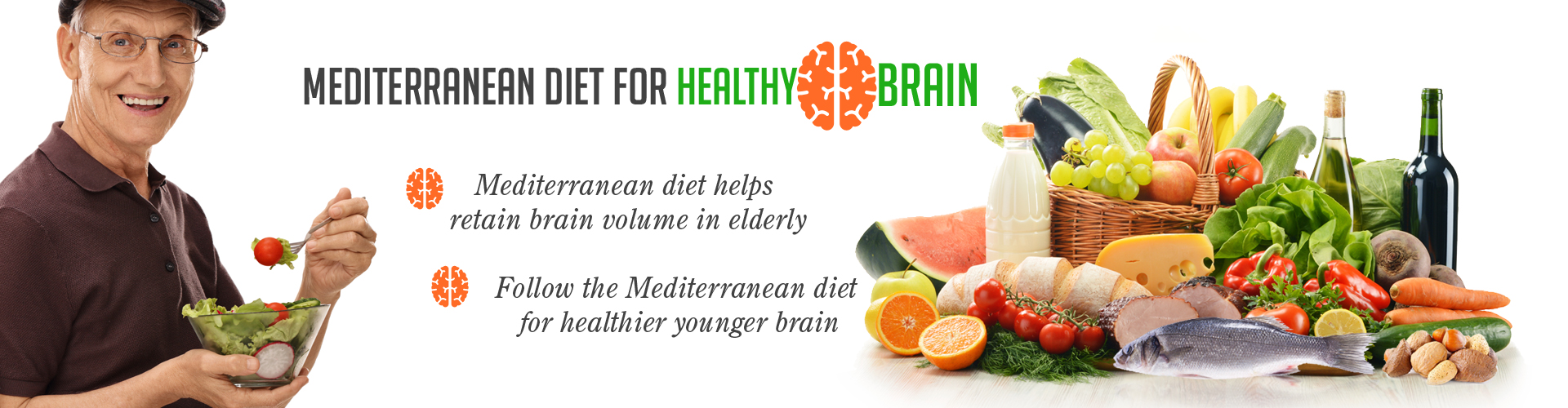 Mediterranean diet for healthy brain
- Mediterranean diet helps retain brain volume in elderly
- Follow the Mediterranean diet for healthier younger brain
