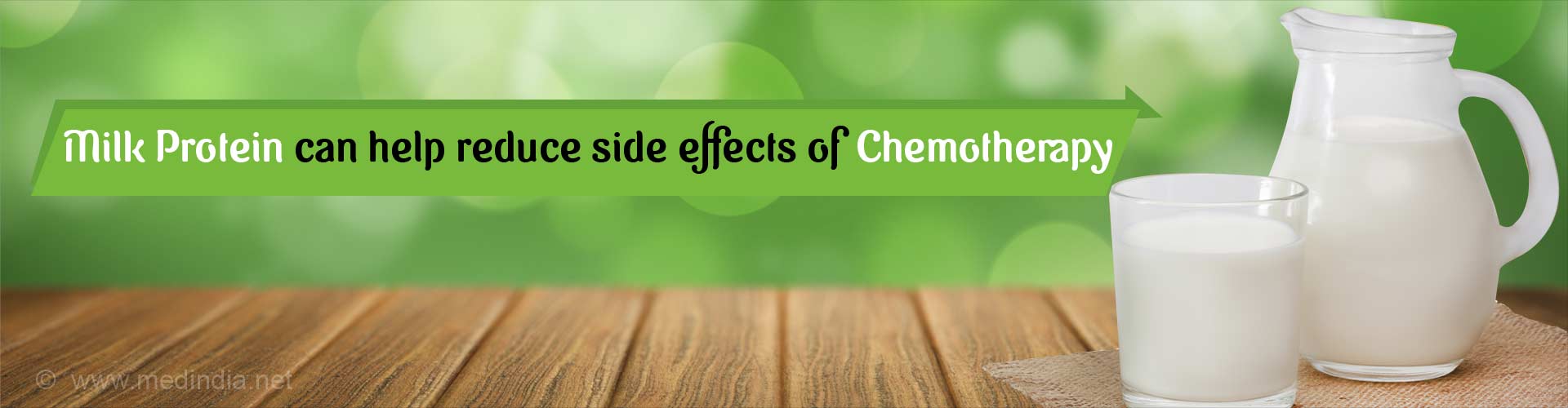 Milk protein can help reduce side effects of chemotherapy.
