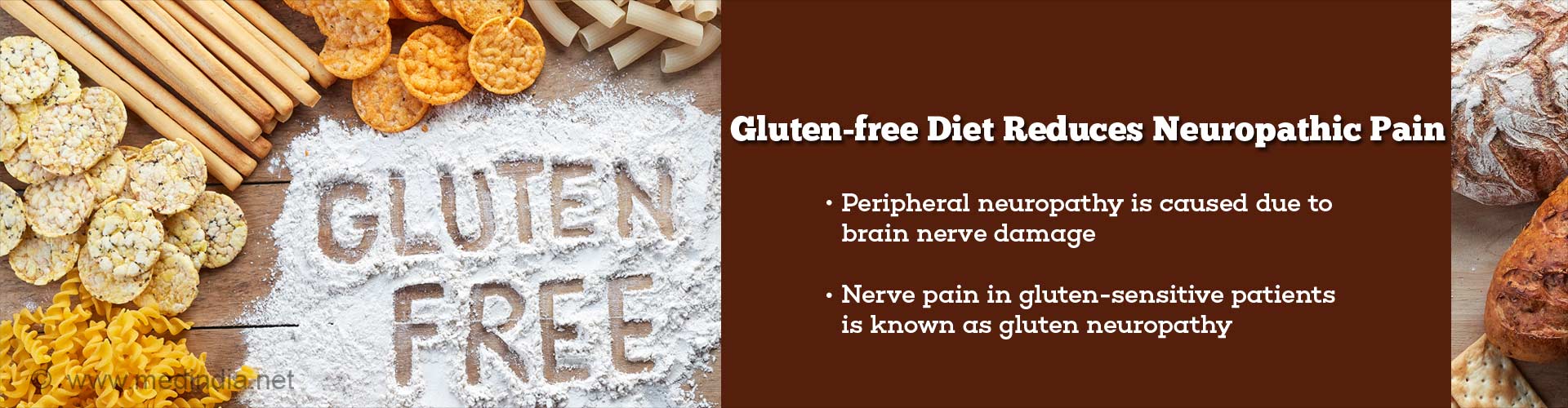 gluten-free diet reduces neuropathic pain
- peripheral neuropathy is caused due to brain nerve damage
- nerve pain in gluten-sensitive patients is known as gluten neuropathy