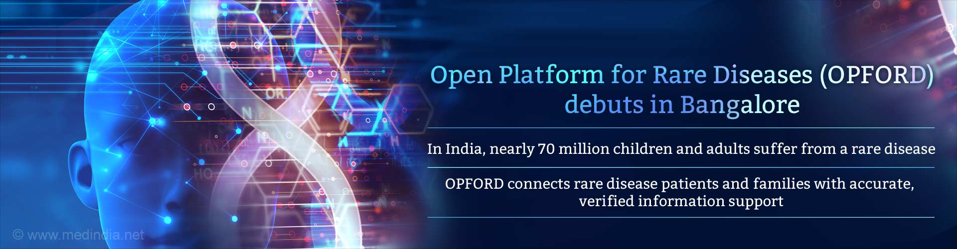 open platform for rare diseases (OPFORD) debuts in bangalore
- In India, nearly 70 million children and adults suffer from a rare disease
- OPFORD connects rare disease patients and families with accurate, verified information support
