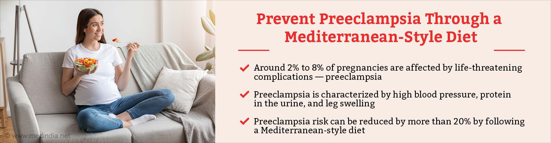 Mediterranean Diet May Ease Preeclampsia Risk in Pregnant Women
