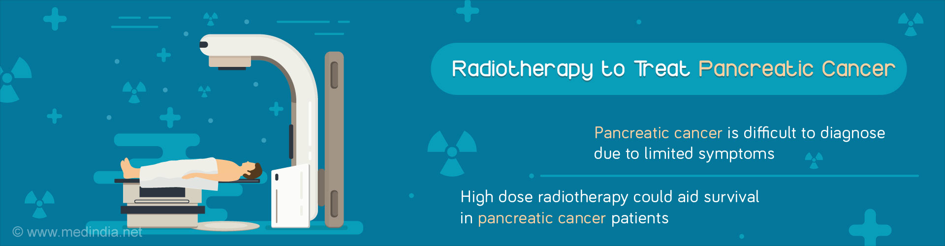 Radiotherapy to Treat Pancreatic Cancer
- Pancreatic cancer is difficult to diagnose due to limited symptoms
- High dose radiotherapy could aid survival in pancreatic cancer patients