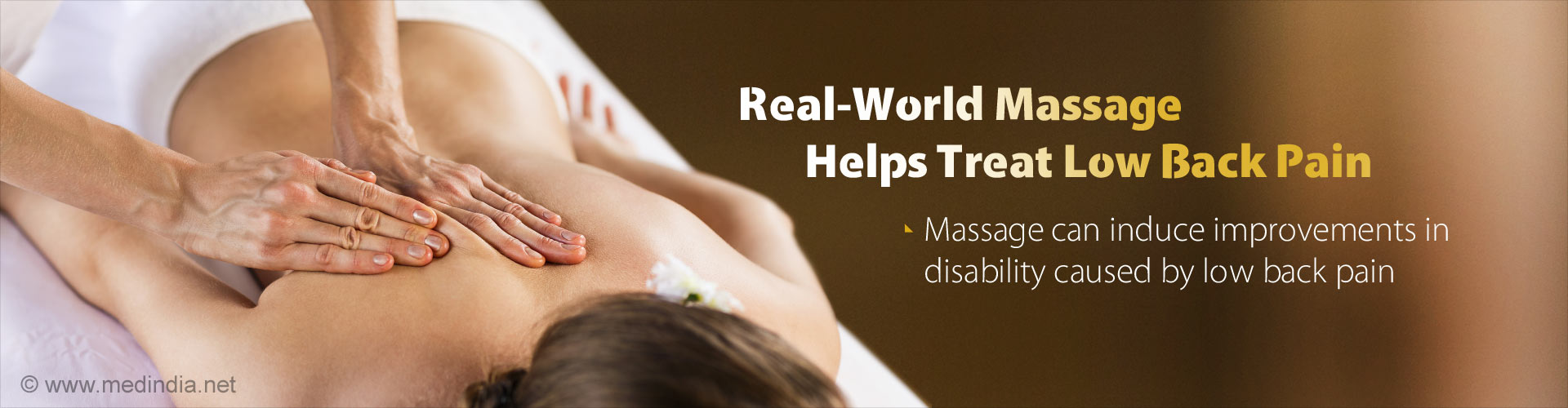 Real-World Massage Helps Treat Low Back Pain
- Massage can induce improvements in disability caused by low back pain