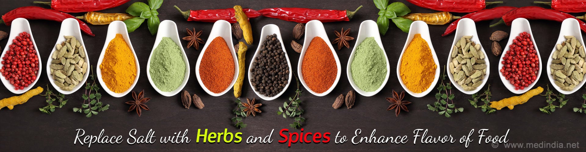 Replace Salt with Herbs and Spices to Enhance Flavor of Food