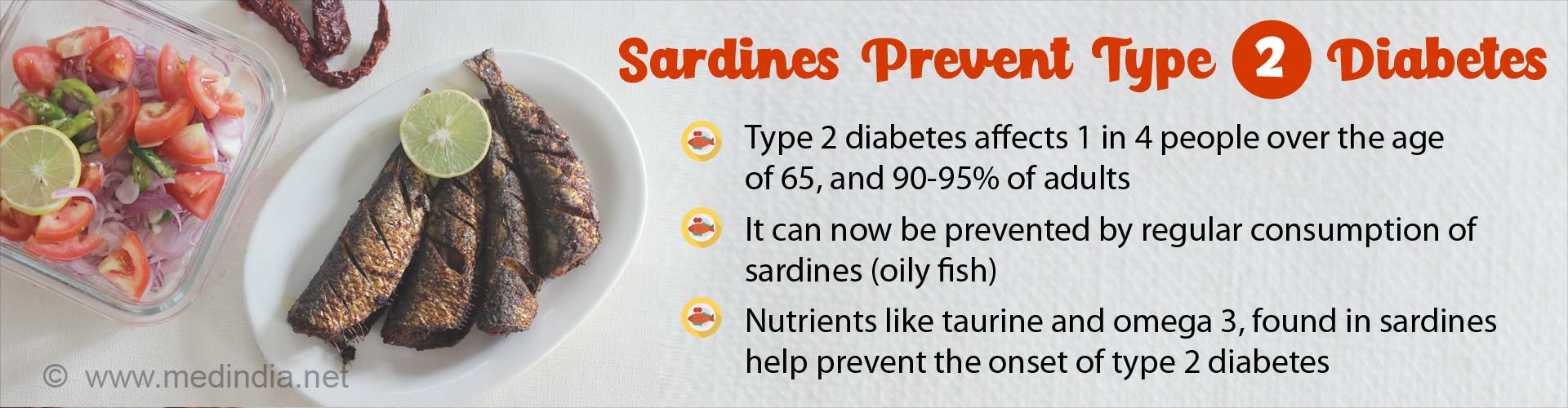 Sardines (Oily Fish) Help Prevent Type 2 Diabetes