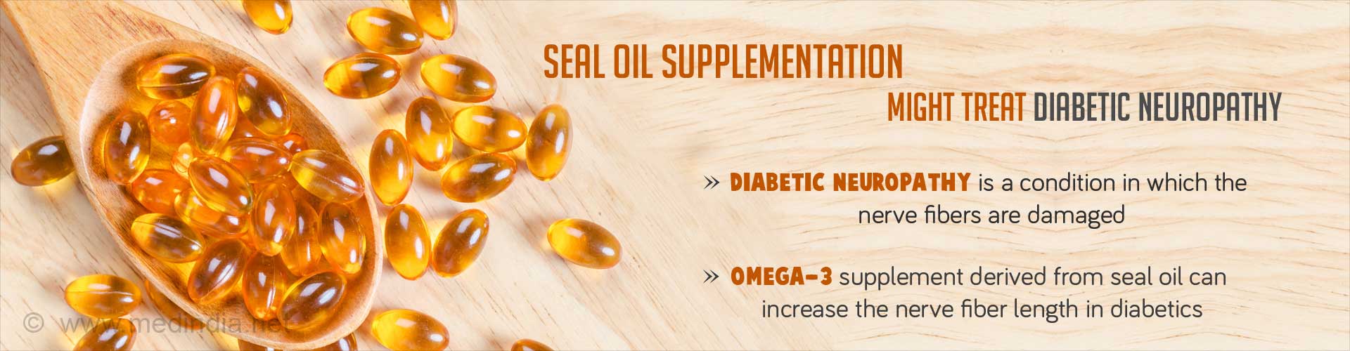 Seal oil supplementation might treat diabetic neuropathy
- Diabetic neuropathy is a condition in which the nerve fibers are damaged
- Omega 3 supplement derived from seal oil can increase the nerve fiber length in diabetes