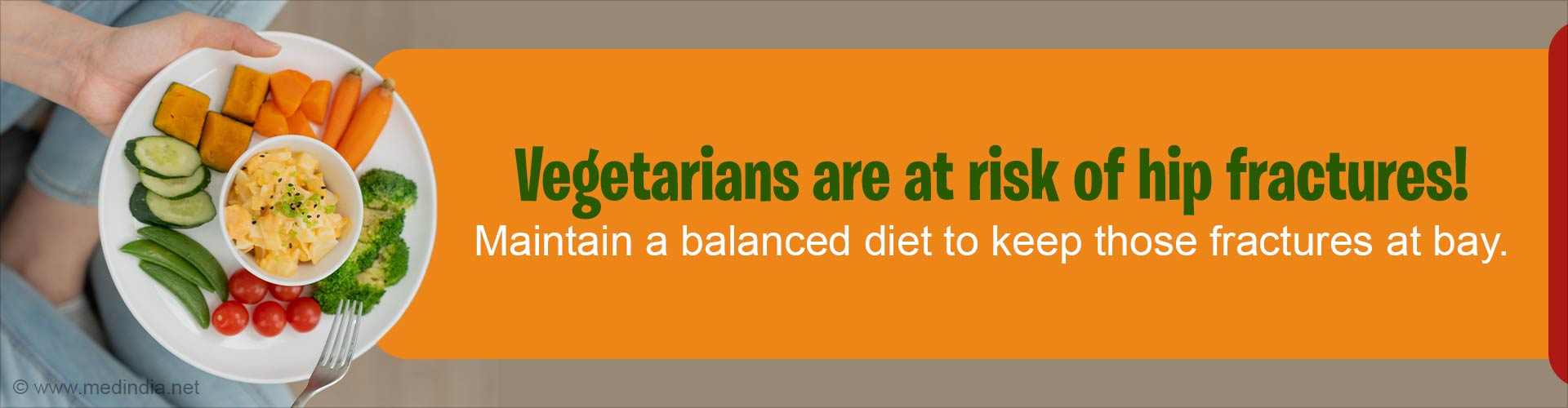 Higher Hip Fracture Risk in Vegetarians
