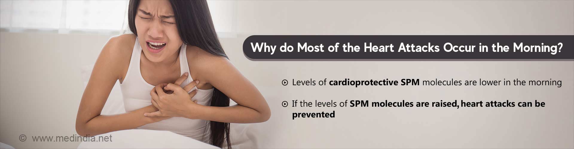 why do most of the heart attacks occur in the morning?
levels of cardio-protective SPM molecules are lower in the morning
- if the levels of SPM molecules are raised, heart attacks can be prevented