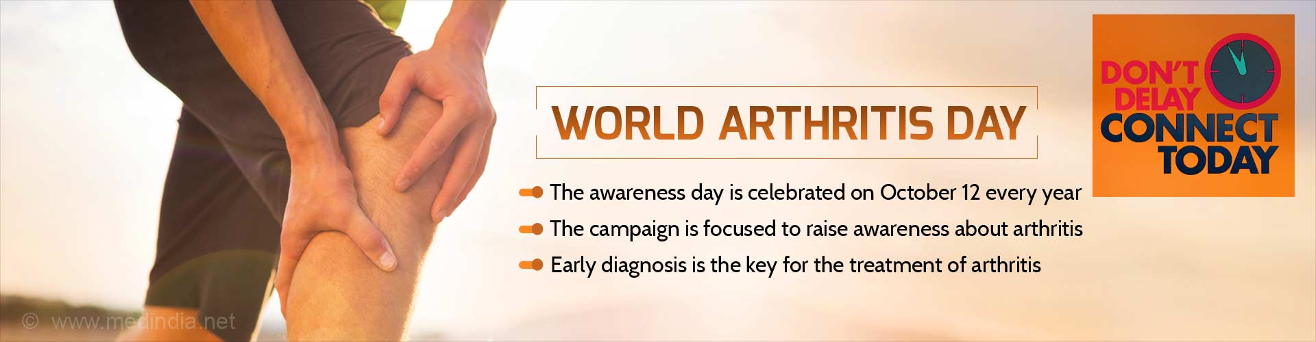 World Arthritis Day
- The awareness day is celebrated on October 12 every year
- The campaign is focused to raise awareness about arthritis
- Early diagnosis is the key for the treatment of arthritis