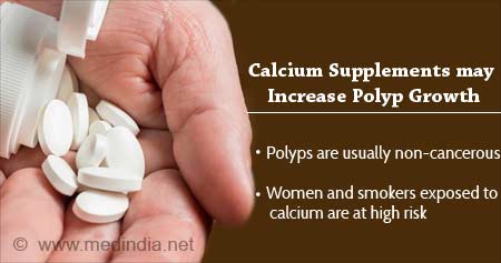 Calcium Supplements may Increase Polyps Growth