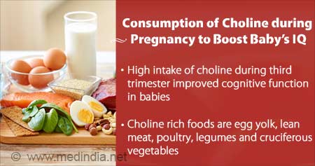 Choline Consumption During Pregnancy Boosts Baby's IQ