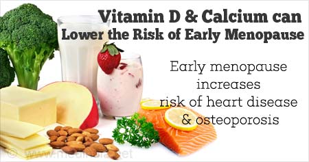 How Vitamin D and Calcium can Prevent Early Menopause