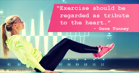 Health Quote on the Benefits of Exercise on Heart