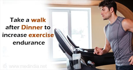 Benefit of Light Exercise After Dinner
