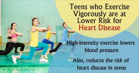 Vigorous Exercise can Lower Heart Disease Risk in Teens

