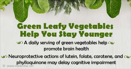 Green Leafy Vegetables Keep You Younger

