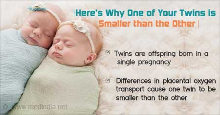 Why One Twin Maybe Smaller Than the Other
