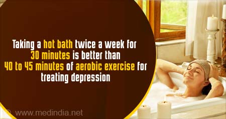 每周洗两次热水澡有助于治疗抑郁症