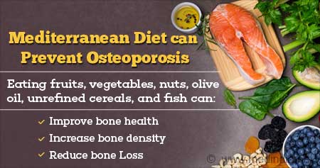 Mediterranean Diet Can Prevent Bone Loss in Osteoporosis Patients
