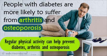 Diabetes May Increase Arthritis, Osteoporosis Risk
