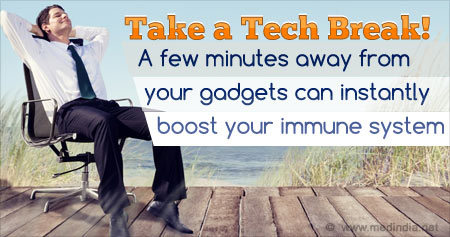 Amazing how time away from gadgets can boost your immune system.