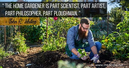 Health Quote on Being a Home Gardener