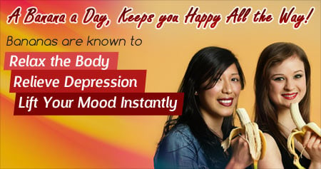 Amazing Health Tip to Beat Depression with Bananas