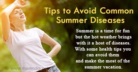 避免常见夏季疾病的健康提示