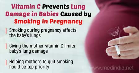 Vitamin C Supplementation to Mother Improves Baby's Lung Function