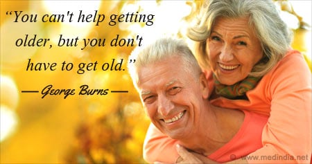 Inspiring Health Quote on Getting Older by George Burns