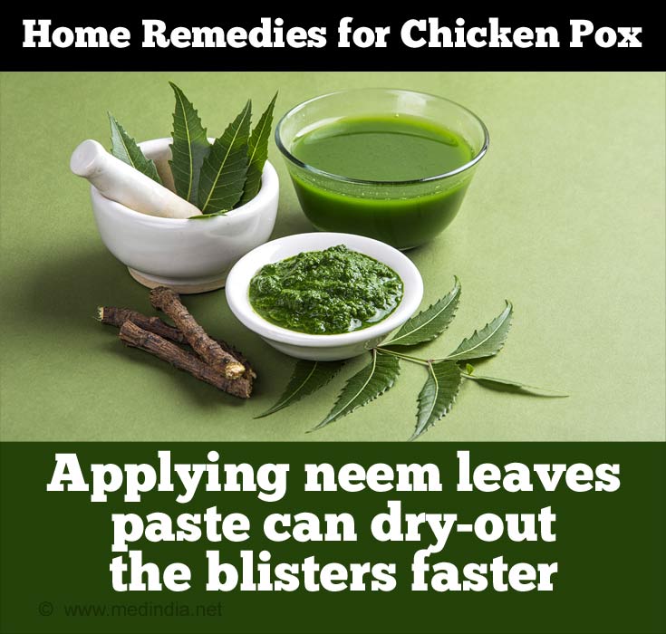 Neem Leaves Help Dry-out Blisters Faster