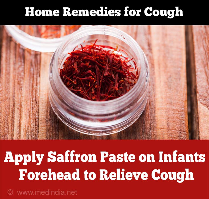 Saffron Relieves Cough in Infants Saffron Relieves Cough in Infants