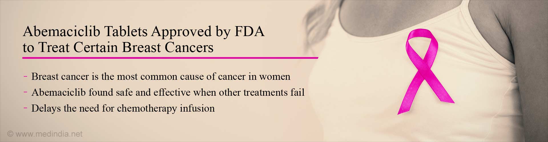 FDA Approves Abemaciclib To Treat Women With Certain Breast Cancers