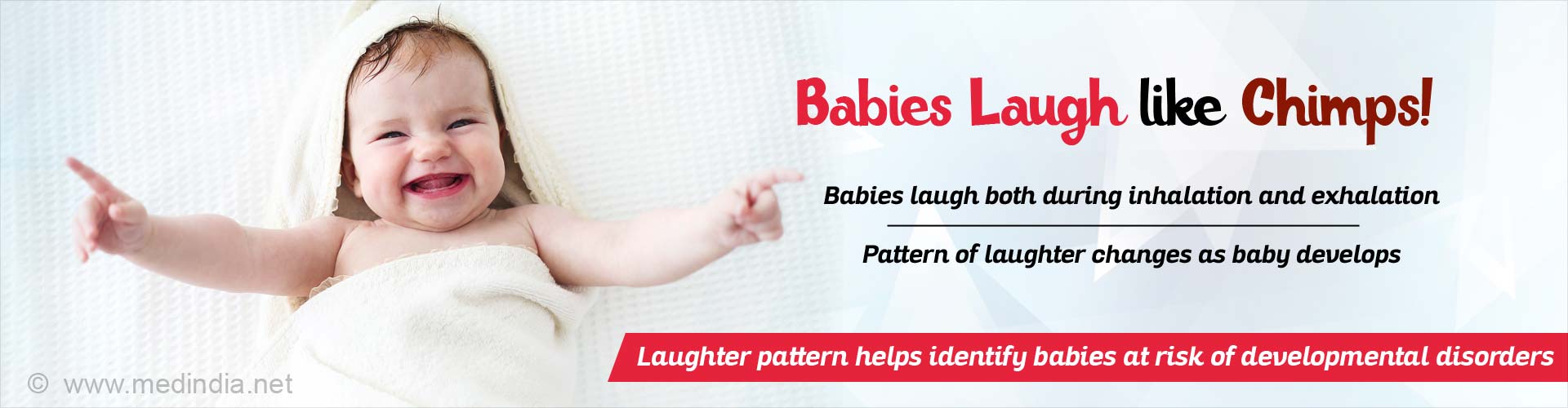 Young Babies Found to Laugh Similar to Chimps