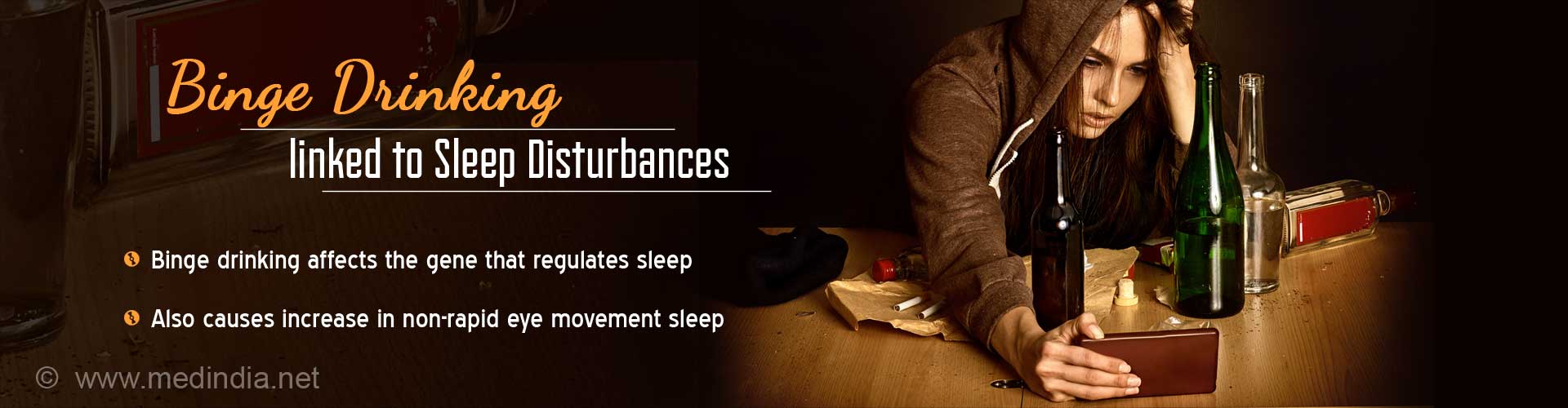 Binge Drinking may Cause Sleep Disturbances