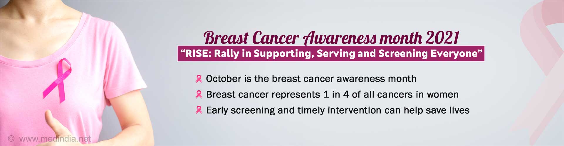 Breast Cancer Awareness Month 2021 - It's time to RISE