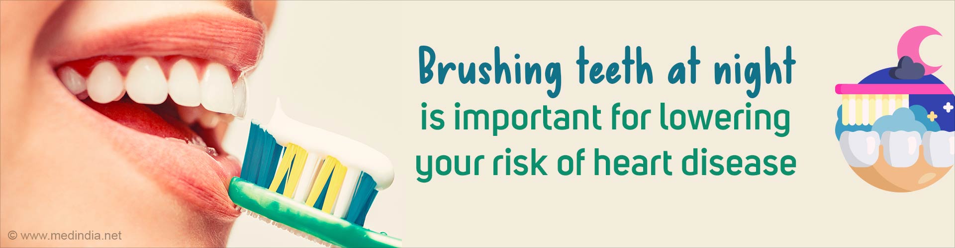 Regularly Brush Your Teeth At Night To Prevent Heart Disease